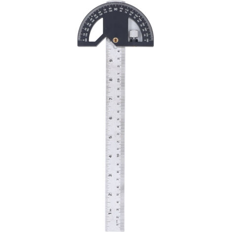 Rapporteur d'angle pour la menuiserie, règle d'angle pour la mesure et le traçage des bords du bois, 30,5 cm (12 pouces)
