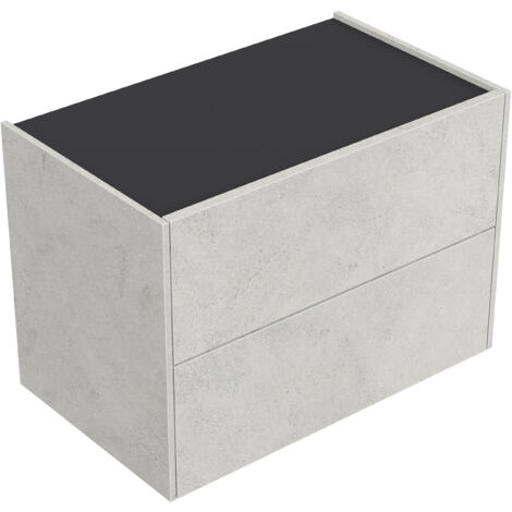 Hängeschrank Urban Slimline Konsole 2 Push-to-open Einzüge Stein