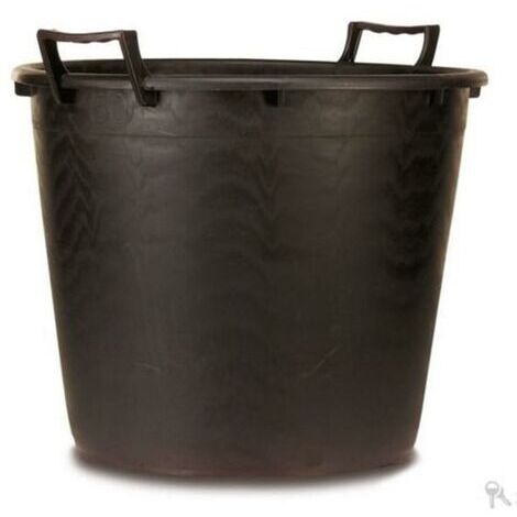 Vivaio Garden Forest – Pot de fleurs 60cm diamètre – Remplisseur avec poignées – Polyéthylène basse densité noir – Pour pépinières et transport de plantes
