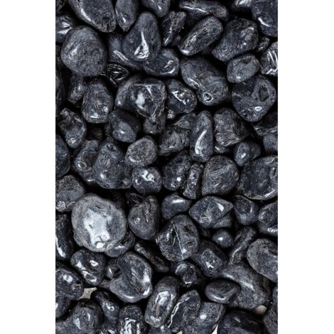 10 SACS D'EBONY NOIR 25 KG 15/25 MM PIERRES PIERRES PIERRES PIERRES Ameublement Vases et Jardin