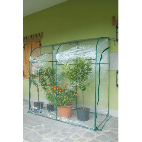 Serre murale Verdemax “Oleander” 200×100×H215 cm – avec bâche transparente en PVC incluse