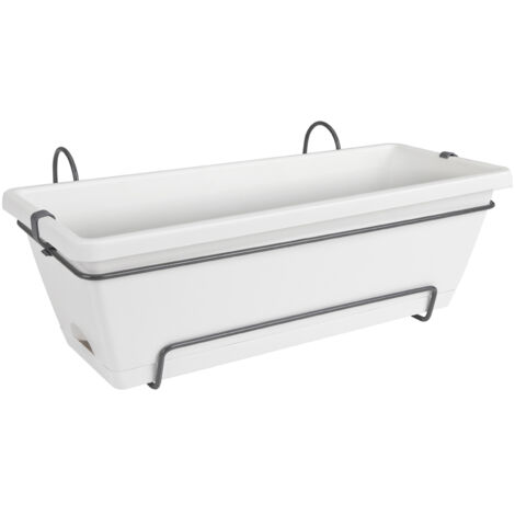 Barcelona All-in-1 50 cm Elho – pot avec réservoir intégré pour intérieur et jardin - Colore: Bianco (1/4)