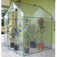 Serre-maisonnette Verdemax “Clematis” 155×155×H205 cm – bâche transparente incluse