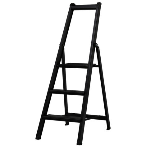 Escabeau 4 marches 120 mm Blackline PROSTEP - Hauteur d'accès 2,88 M (1/5)