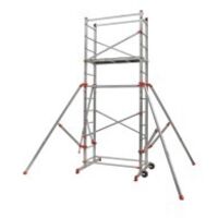 Échafaudage roulant aluminium Dynamic - Hauteur de travail 4,45 m