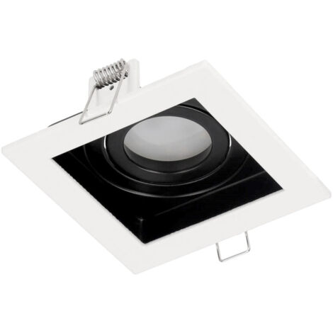 Spot LED Encastré Carré Noir IP44 Étanche - Pour Salle De Bain, Garage, Cellier | Plafonnier EDO Solutions