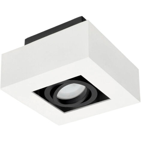 Plafonnier en saillie OSMIN 1 blanc IP20 1xGU10 réglable carré EDO777143 Edo Solutions (1/5)