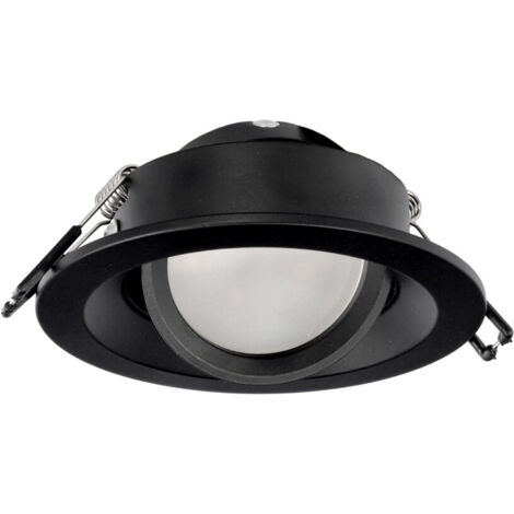 Spot de plafond encastrable IRID IP20 rond noir EDO777136 Edo Solutions