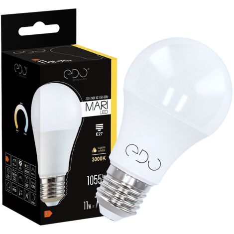 Ampoule LED MARI E27 11W 3000K chaud 1055lm Edo Solutions (1/4)