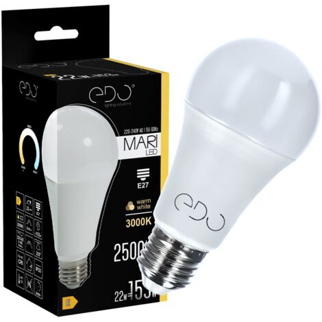 Ampoule LED MARI E27 22W 3000K chaud 2500lm Edo Solutions (1/4)