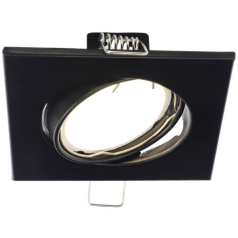 Spot De Plafond Encastré Double Réglable CERI 2 SQ IP20 Noir - EDO SOLUTIONS - Neuf LED
