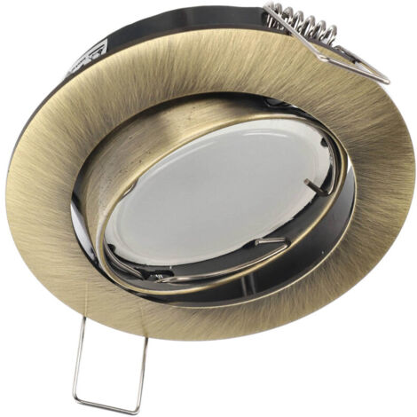 Spot de plafond encastrable ZIVA KER IP20 rond laiton réglable EDO777313 Edo Solutions (1/5)