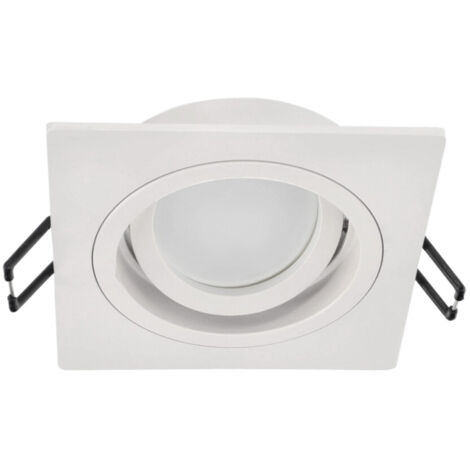 Spot de plafond encastrable TULID SQ IP20 carré blanc réglable EDO777327 Edo Solutions (1/5)