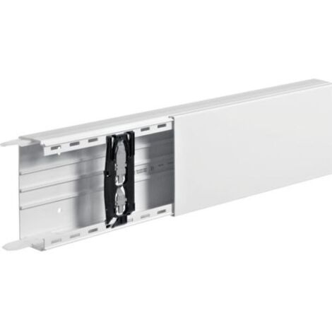 Goulotte de câbles 200 cm – LF6015009016 – PVC blanc – Pour gestion esthétique des câbles – Résistante et facile à installer – Tehalit
