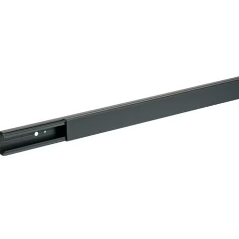 Hager – Goulotte électrique PVC 20x35mm noir 2m – Résistance IK06 – Degré de protection IP30 – Pour espaces confinés