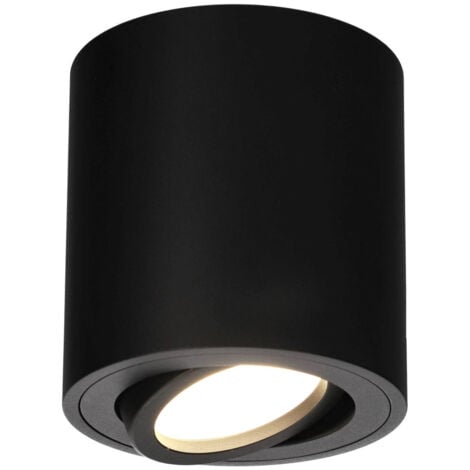 Spot de plafond en saillie MALDA IP20 GU10 noir rond EDO777233 Edo Solutions