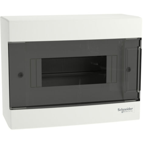 Coffret de distribution en saillie étanche IP40 Easy9 EU 8 modules (1x8) EZ9EU-1-8-NT-T transparent SCHNEIDER (1/3)