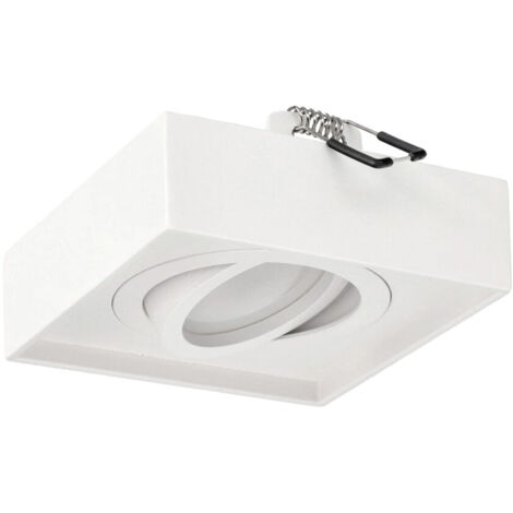 Spot de plafond encastrable - EDO - AKTYN 1 SQ - Noir - GU10 - IP20