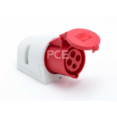 Prise de courant fixe IP44 32A 4P 400V SHARK PCE 124-6