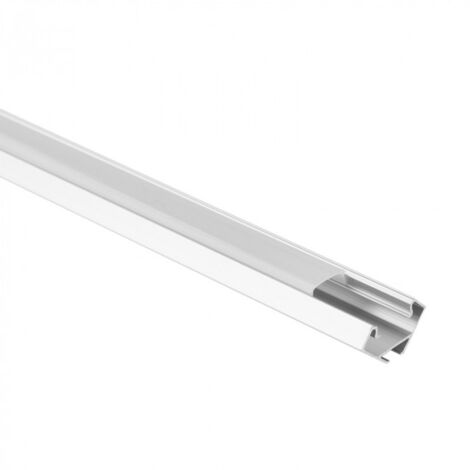 Profilé aluminium R01 angle anodisé + diffuseur opaque / laiteux 100cm ECO LIGHT (1/4)