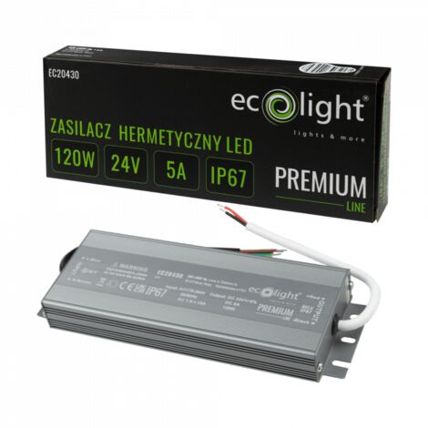 Transformateur étanche IP67 24V Pour LED - Puissance 24W à 50W - Neuf