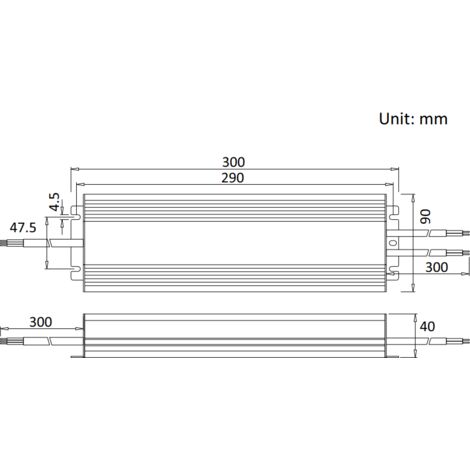Transformateur LED 12V étanche 400W IP67 33.3A Scharfer SCH-400-12