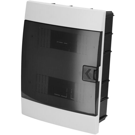 Tableau électrique encastrable 16 modules (2x8) IP40 blanc porte fumée HOROZ