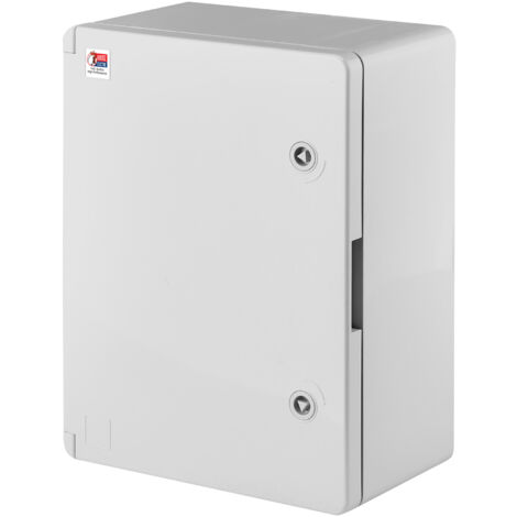 Coffret électrique en saillie IP65 IK10 étanche gris 400x600x200 – Résistant aux chocs pour chantiers humides – Installation rapide avec accessoires – Horoz Electric