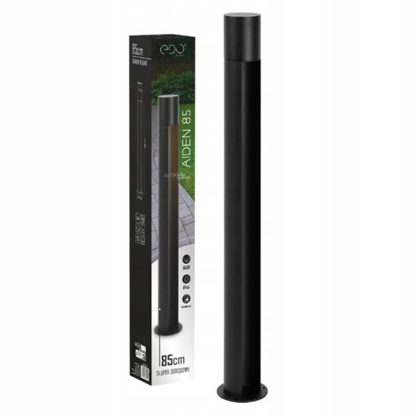 Borne lumineuse extérieure AIDEN 85cm IP44 GU10 230V noir EDO777714 EDO Solutions