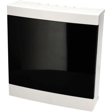 Tableau électrique en saillie 24 modules (2x12) blanc porte fumée EDO777848 EDO Technic