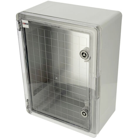 Coffret électrique ABS 210x280x130 avec plaque de montage galvanisée (porte transparente) 800.701.001 HOROZ (1/5)