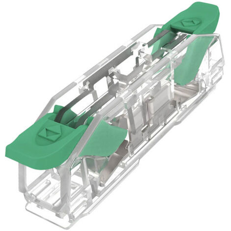 Borne de raccordement traversante à levier 2x 0,2–4 mm²  Vert EDO Technic