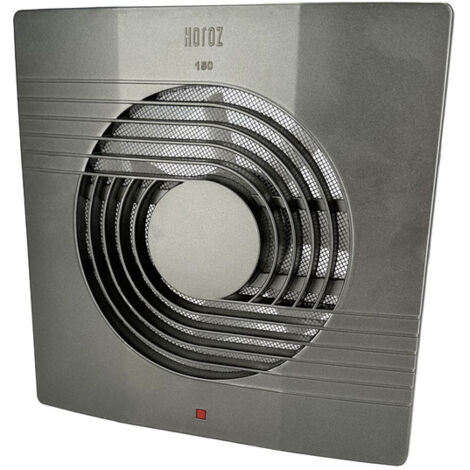 Extracteur d'air Ø150 mm anthracite – 150 m³/h – 20 W – HELIX 150 HOROZ 500.010.006
