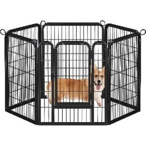 25 pannelli decorativi da giardino, recinzione per piccoli animali per cani, conigli, senza scavare, recinzione in metallo, per cortile, paesaggio, patio, esterni, totale 7,9 m (lunghezza) x 59,7 cm