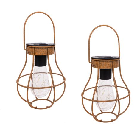 Lanterne Halloween 2 Pezzi - Lampade Decoratieve A LED Nere - Foto 2