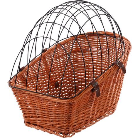 MaxxPet Cestino per bicicletta per cani – per portabagagli – 55x35x51,5cm – marrone
