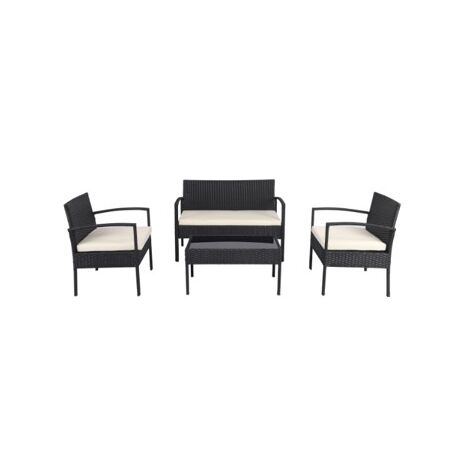 MaxxGarden Set da Giardino – Set Angolare in Rattan per 4 Persone - Marrone (1/5)