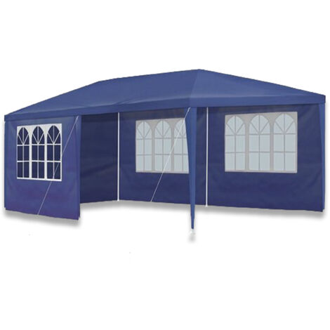 MaxxGarden Gazebo - Carpa para Fiestas - 3x6 m - 18 m² - Cenador de jardin - Tienda de Fiesta - Carpa Pop up - con 6 Paredes Laterales enrollables, Impermeable, protección UV 50+ - Negro (1/5)