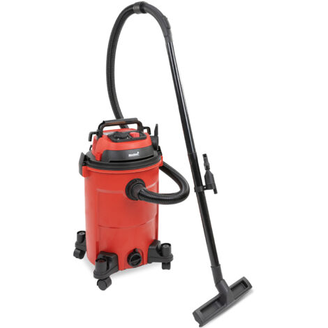 MaxxHome - Aspiradora Agua y Polvo -1400 W - 25 L - Conector de soplador - Incluido Boquilla Combi para succión de agua y polvo – Manguera de plástico: 3 m – Tensión de corriente: 220 – 240 V 50 –