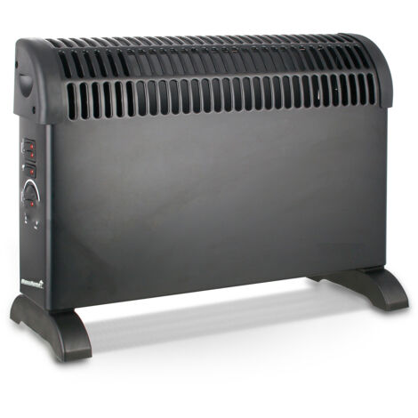 MaxxHome Calentador Eléctrico de Convección - Convector - Calefacción - Radiador - Turbo Ventilador - 2000W - Blanco