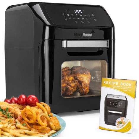 MaxxHome Air Fryers - Mini horno - Horno de convección - Horno eléctrico - Horno de aire caliente - Temperatura ajustable - Capacidad 28L - 1800W
