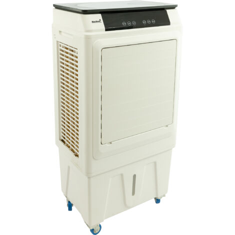 MaxxHome A/C Portátil de 130W con Pantalla Táctil Sensorial, Enfriadores de Aire con Ajuste de Dirección Automático/Manual para Hogar y Oficina con Tanque Agua 18L, A/C Portátil con 3 Velocidades