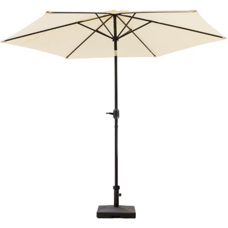 MaxxGarden Sombrilla de Jardín Ø300cm - con Protección UV30 - Mástil Flexible - Sombrillas Grandes - Base no Incluida - Azul