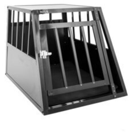 MaxxPet Jaula Perro Coche, Transportin Perro Grande, Caja Para Perros de Coche Para Maletero, Caja XXL Para Perros, Transportin Coche Caja Para Grandes Perros, Cajas de Aluminio Para Perros, Jaula Par