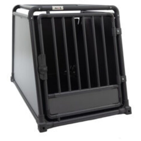 MaxxPet Jaula Perro Coche, Transportin Perro Grande, Caja Para Perros de Coche Para Maletero, Caja XXL Para Perros, Transportin Coche Caja Para Grandes Perros, Cajas de Aluminio Para Perros, Jaula Par