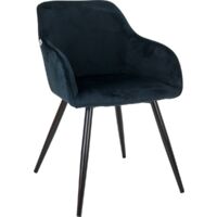MaxxHome Silla de comedor - Sillas cómodas y modernas para la cocina - Juego de 2 - Color: Negro