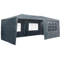 MaxxGarden Gazebo 3x6m - carpa de jardín - carpa para fiestas - 18m² - protección UV 50+ - impermeable - 4 paneles laterales - Antracita
