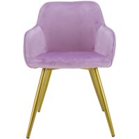 MaxxHome Silla de comedor - Sillas cómodas y modernas para la cocina - Juego de 2 - Color: Rosa