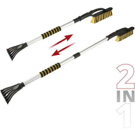 Schneebürste mit Eiskratzer, Auto-Eisschaber teleskopierbar 88-115 cm (1/5)