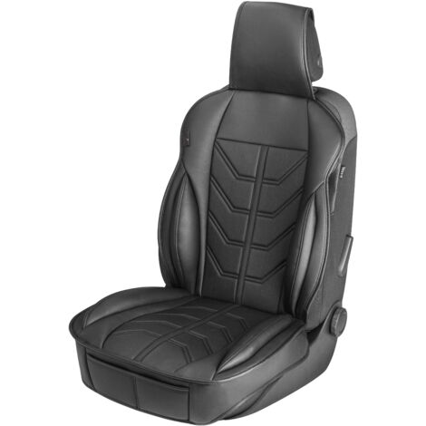 PKW Sitzauflage Kimi, Auto-Sitzaufleger im Rennsportdesign schwarz